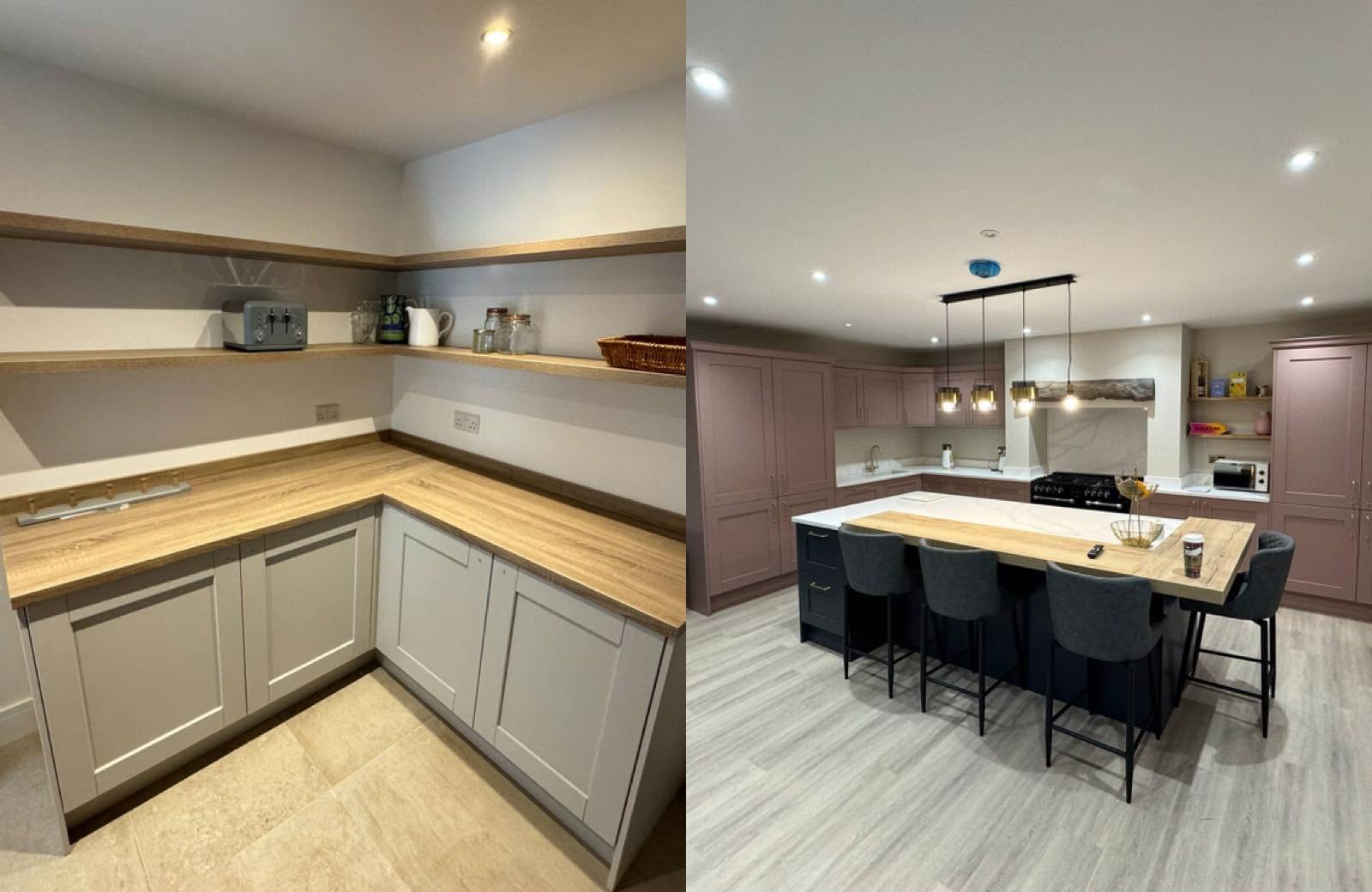 Utility & main kitchen fit — full project